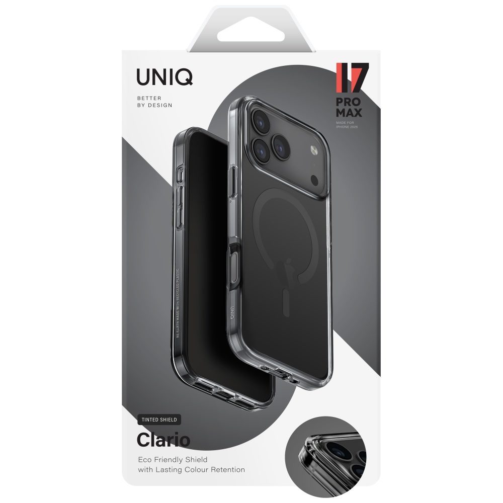 Uniq Clario Magclick Charging Case for iPhone 17 Pro Max - Blackeng