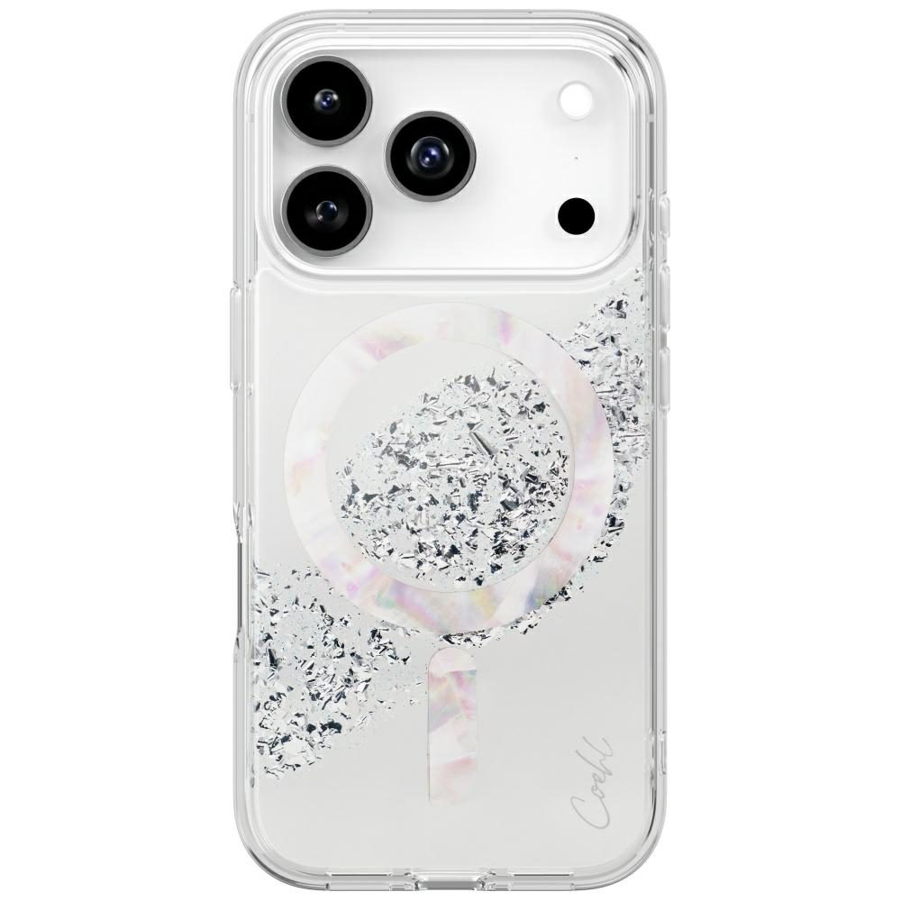 Uniq Coehl Crystelle Magnetic Charging case for iPhone 17 Pro - silvereng