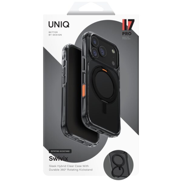 201753_6 Uniq Swivix Rotating Kickstand 360 Case for iPhone 17 Pro - Blackeng