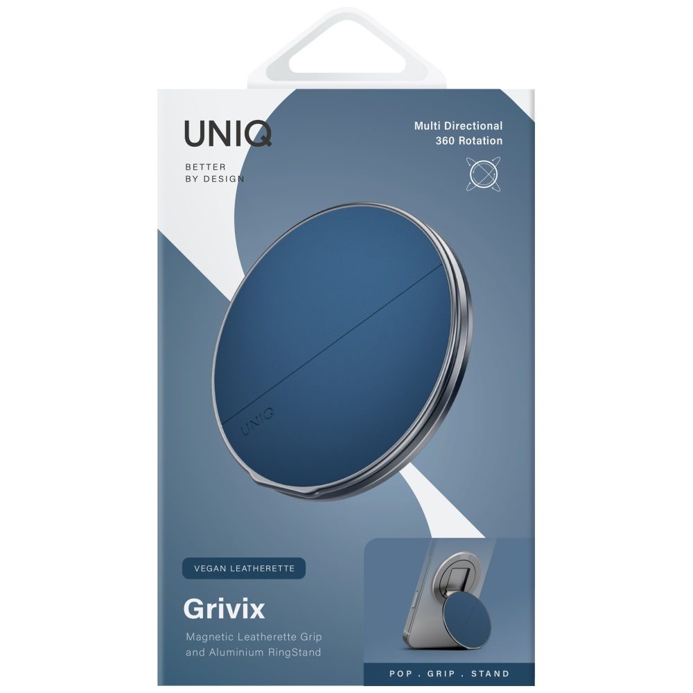 201777_4 Uniq Grivix Classic 360 Mount&Grip Stand Magnetic Holder - Blueeng