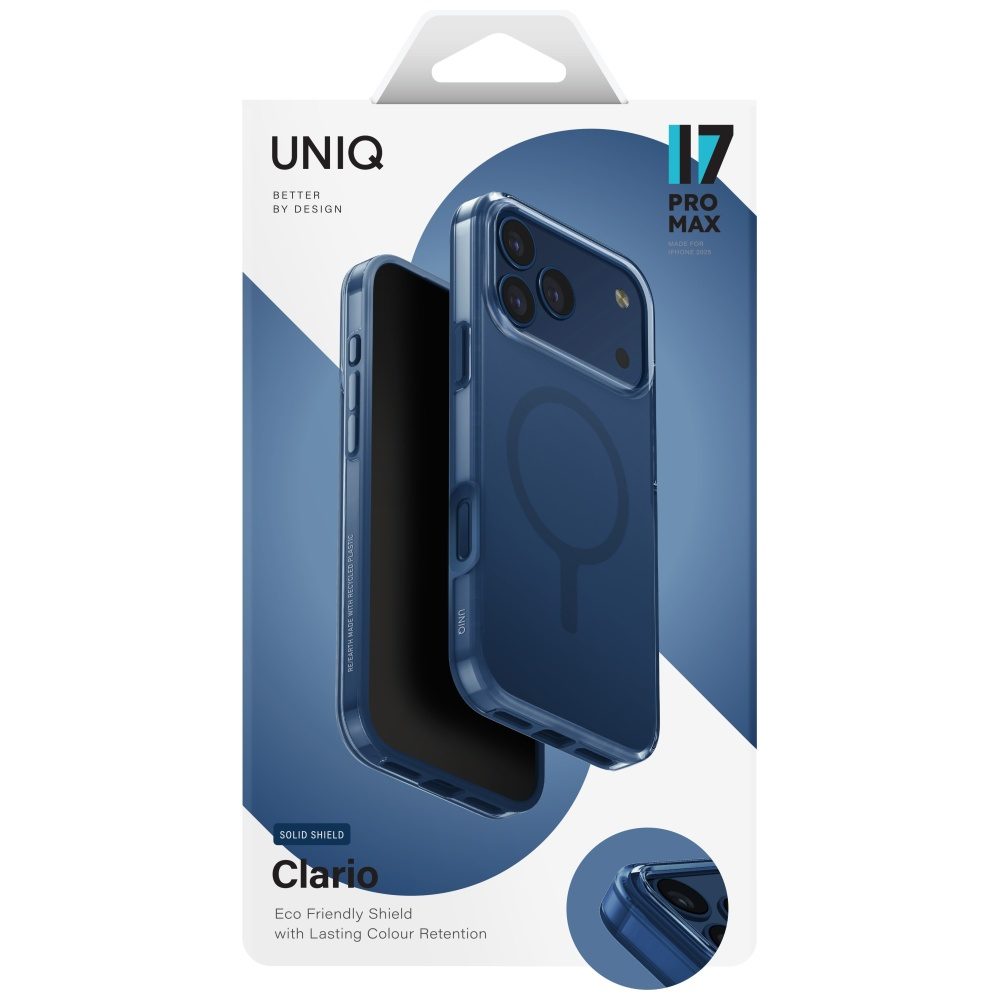 Uniq Clario Magclick Charging Case for iPhone 17 Pro Max - Blueeng