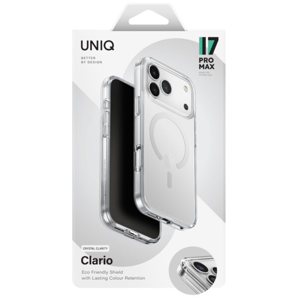 Uniq Clario Magclick Charging Case for iPhone 17 Pro Max - Transparenteng