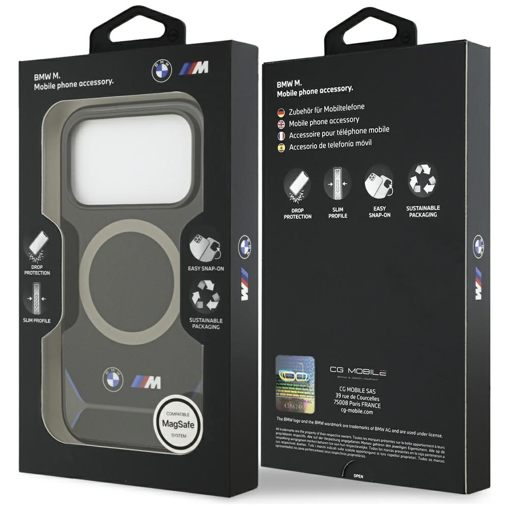 BMW M IML Metal Buttons & Logo MagSafe Case for iPhone 17 Pro - Blueeng
