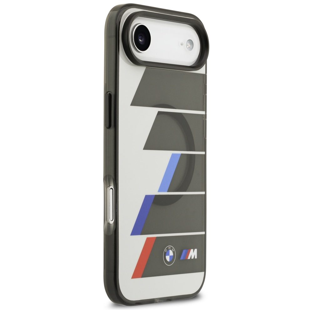 201875_4 BMW M IML Metal Buttons Tricolor Lines MagSafe Case for iPhone Air - Grayeng
