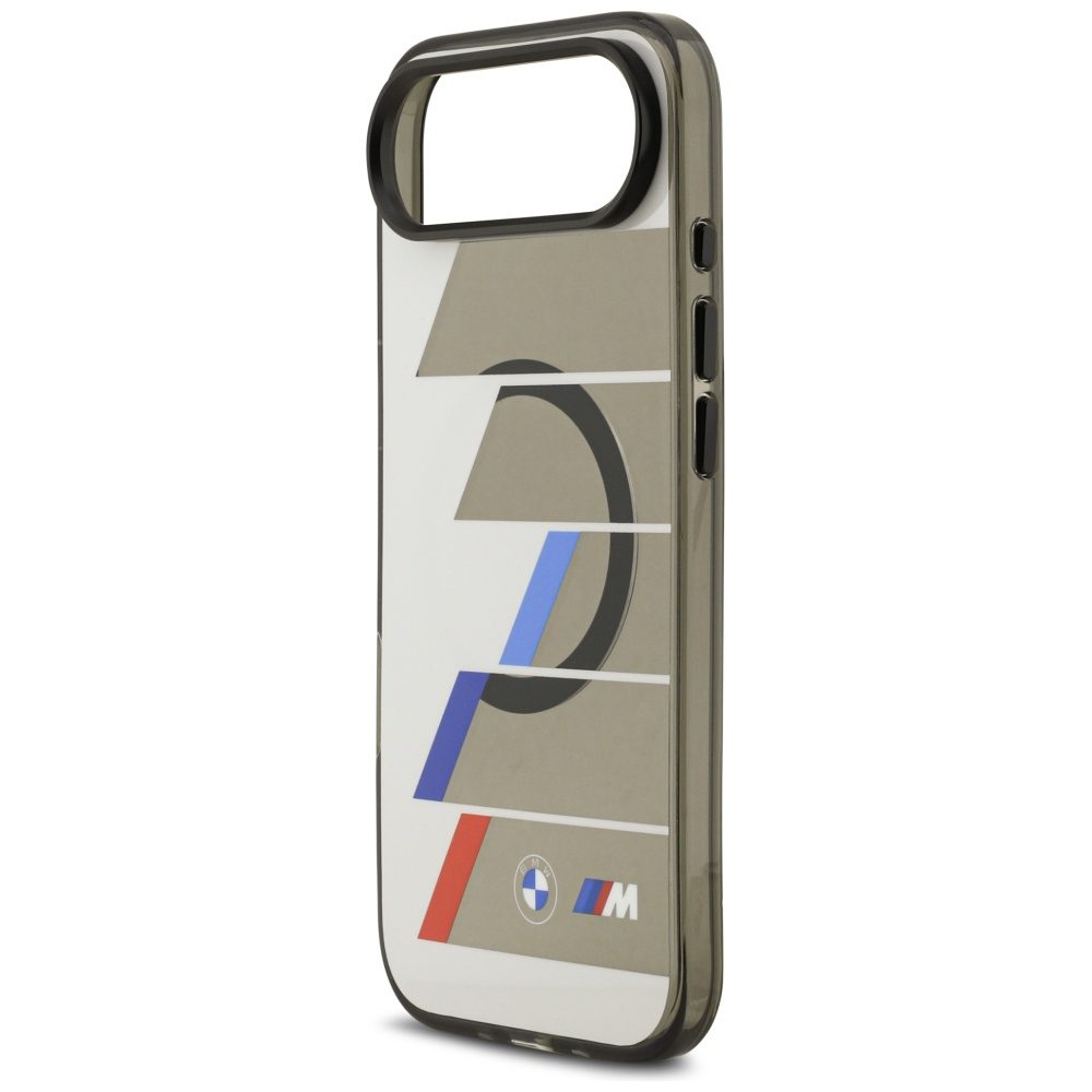 201875_6 BMW M IML Metal Buttons Tricolor Lines MagSafe Case for iPhone Air - Grayeng