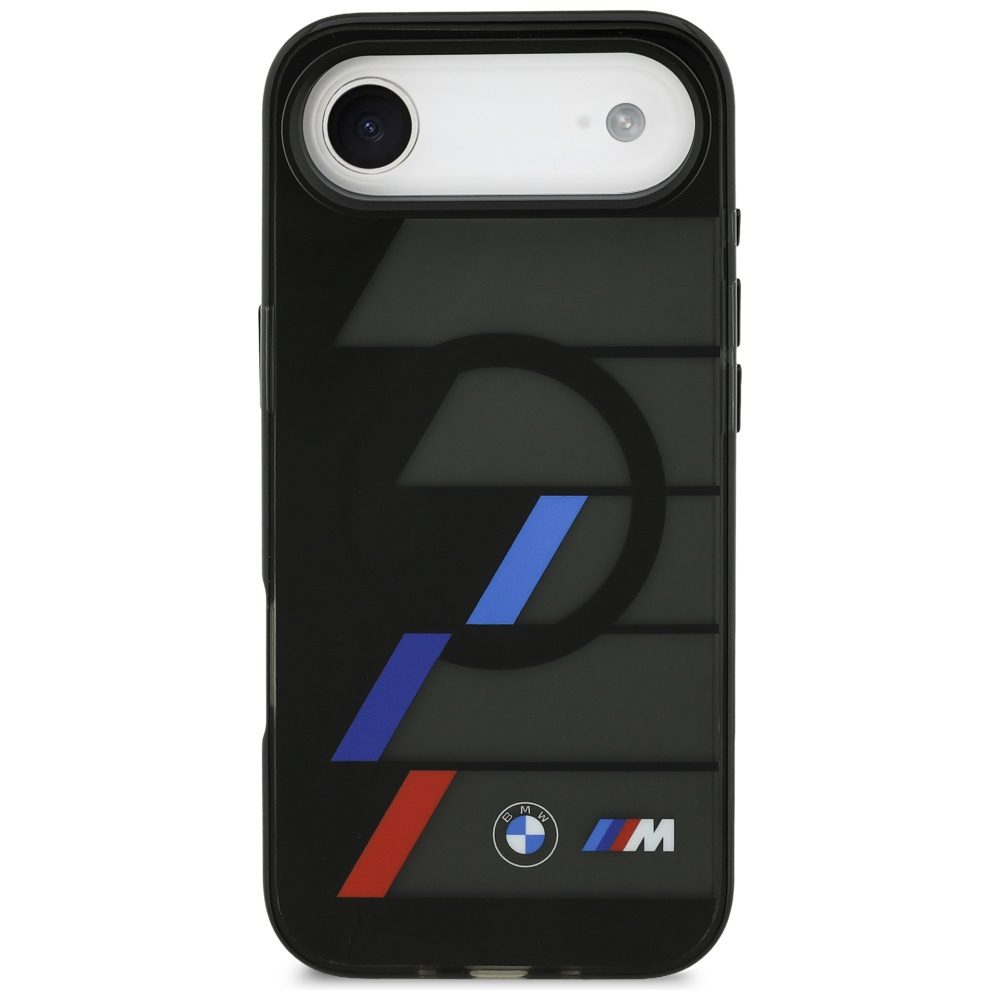 BMW M IML Metal Buttons Tricolor Lines MagSafe Case for iPhone Air - Blackeng