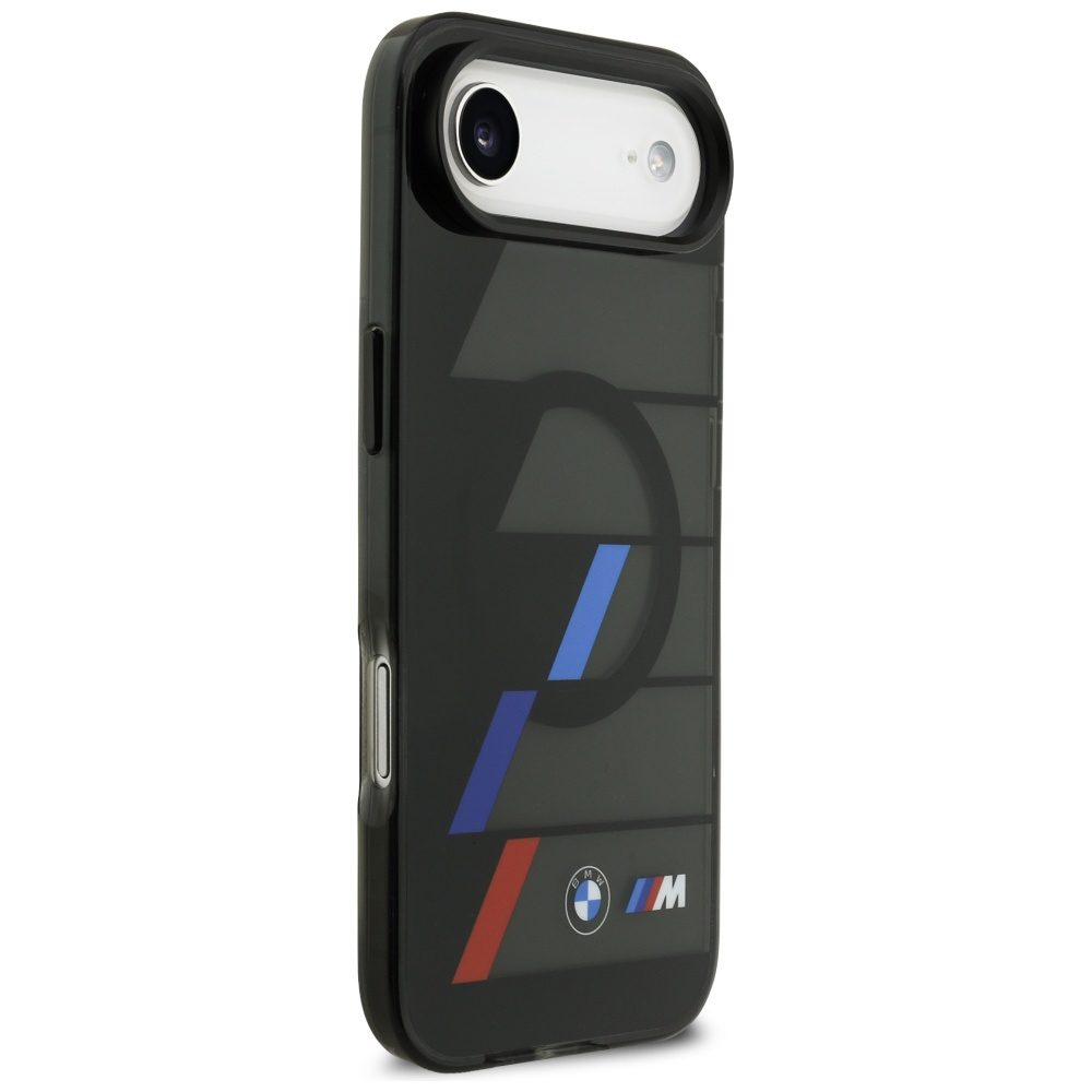 BMW M IML Metal Buttons Tricolor Lines MagSafe Case for iPhone Air - Blackeng