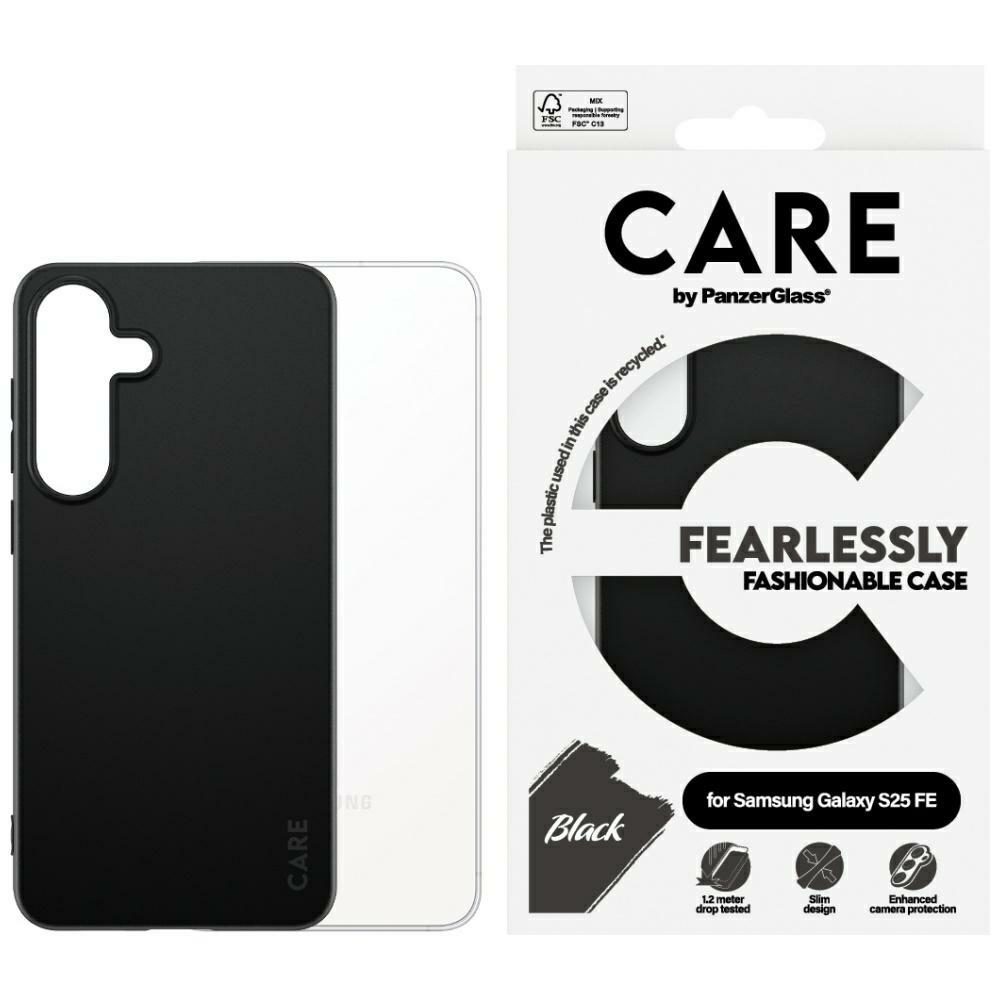 CARE by PanzerGlass Fashion Case for Samsung Galaxy S25 FE - Blackeng