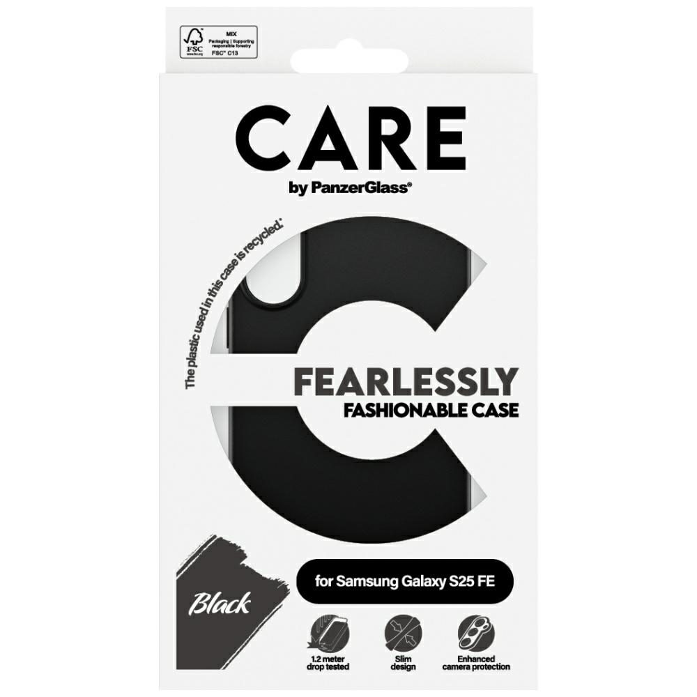 CARE by PanzerGlass Fashion Case for Samsung Galaxy S25 FE - Blackeng
