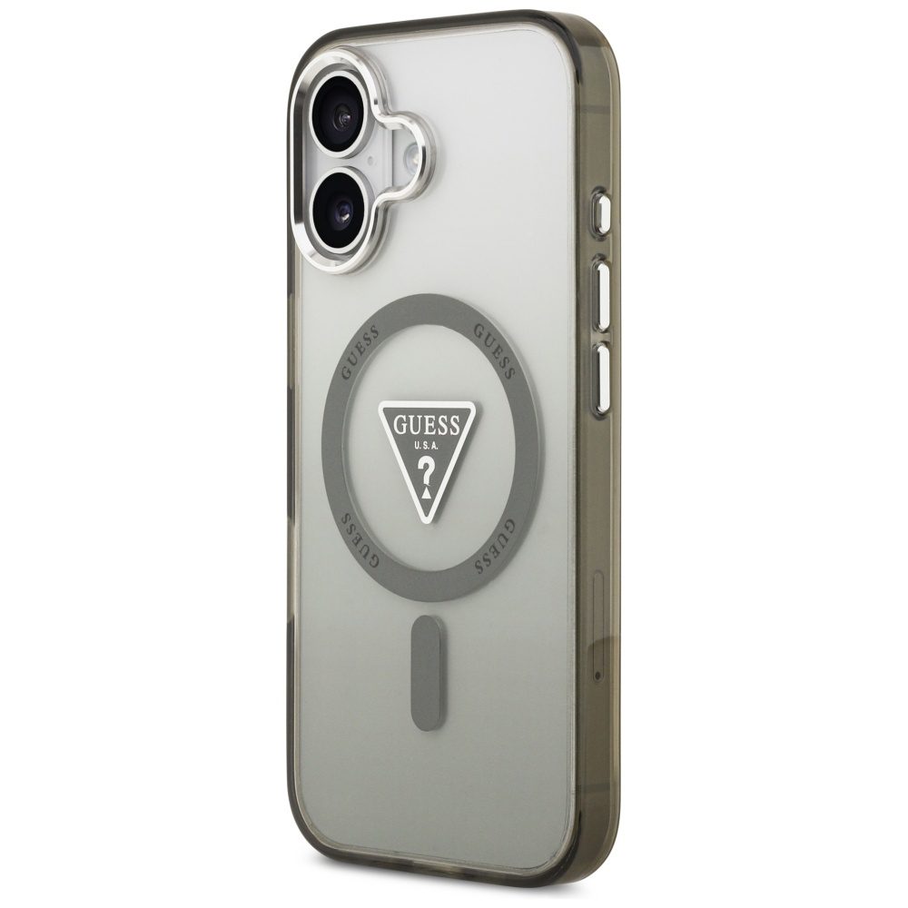 Guess IML Gradient Triangle Logo MagSafe case for iPhone 17 - oliveeng