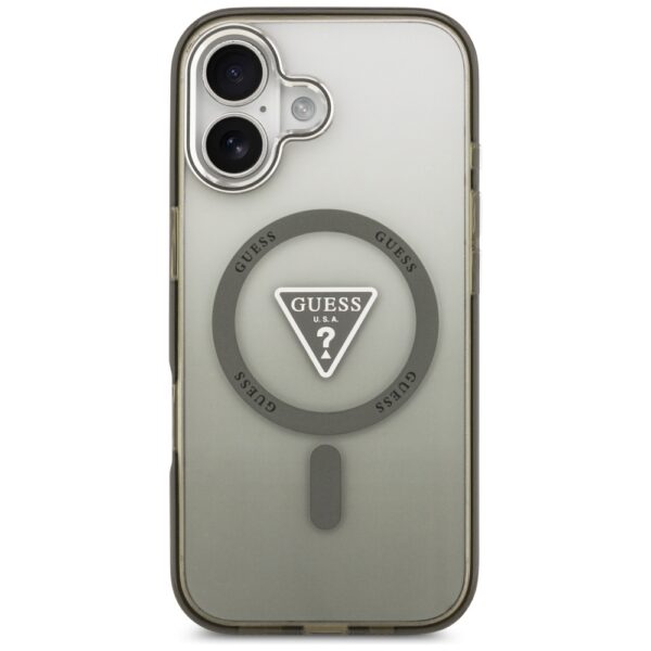 Guess IML Gradient Triangle Logo MagSafe case for iPhone 17 - oliveeng