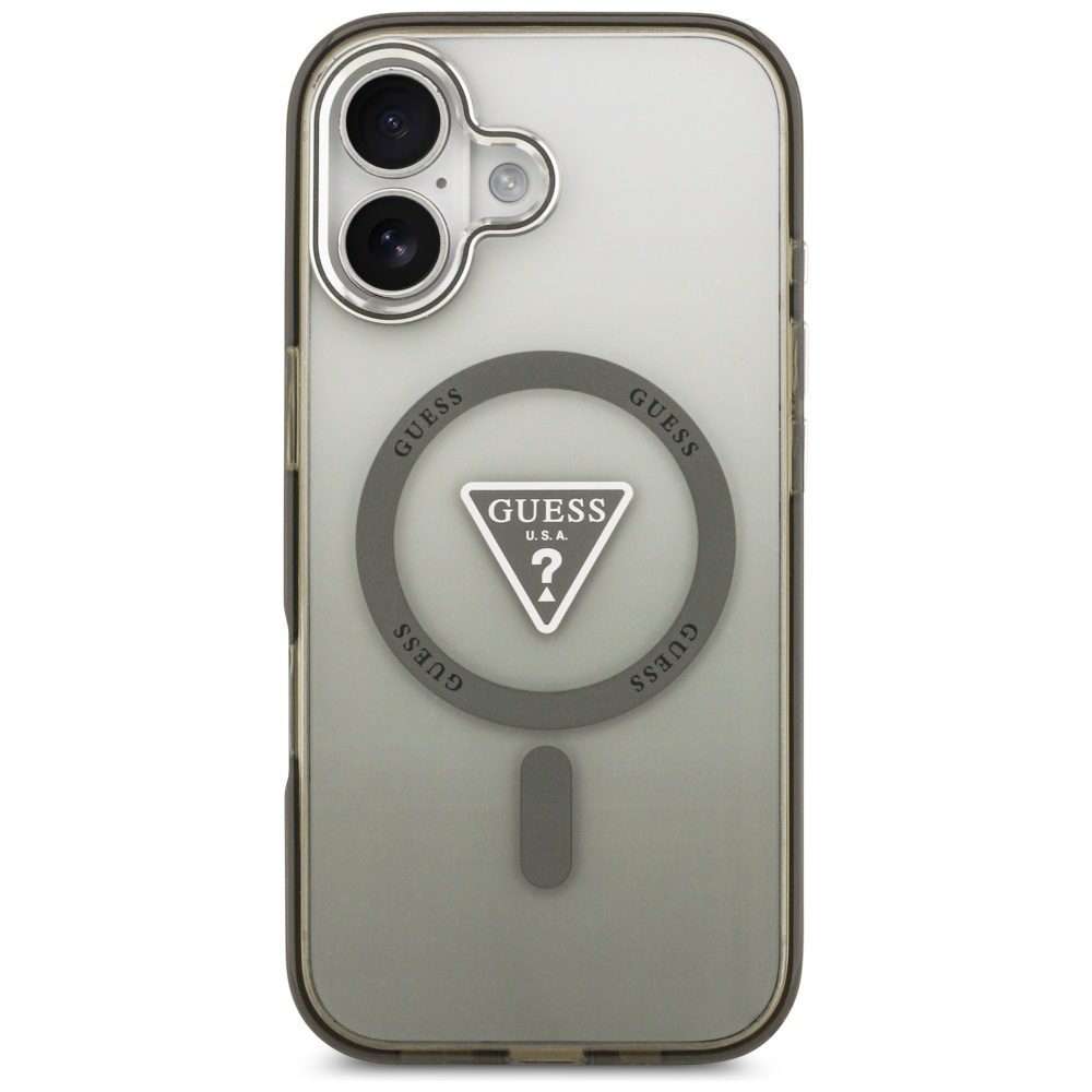 Guess IML Gradient Triangle Logo MagSafe case for iPhone 17 - oliveeng