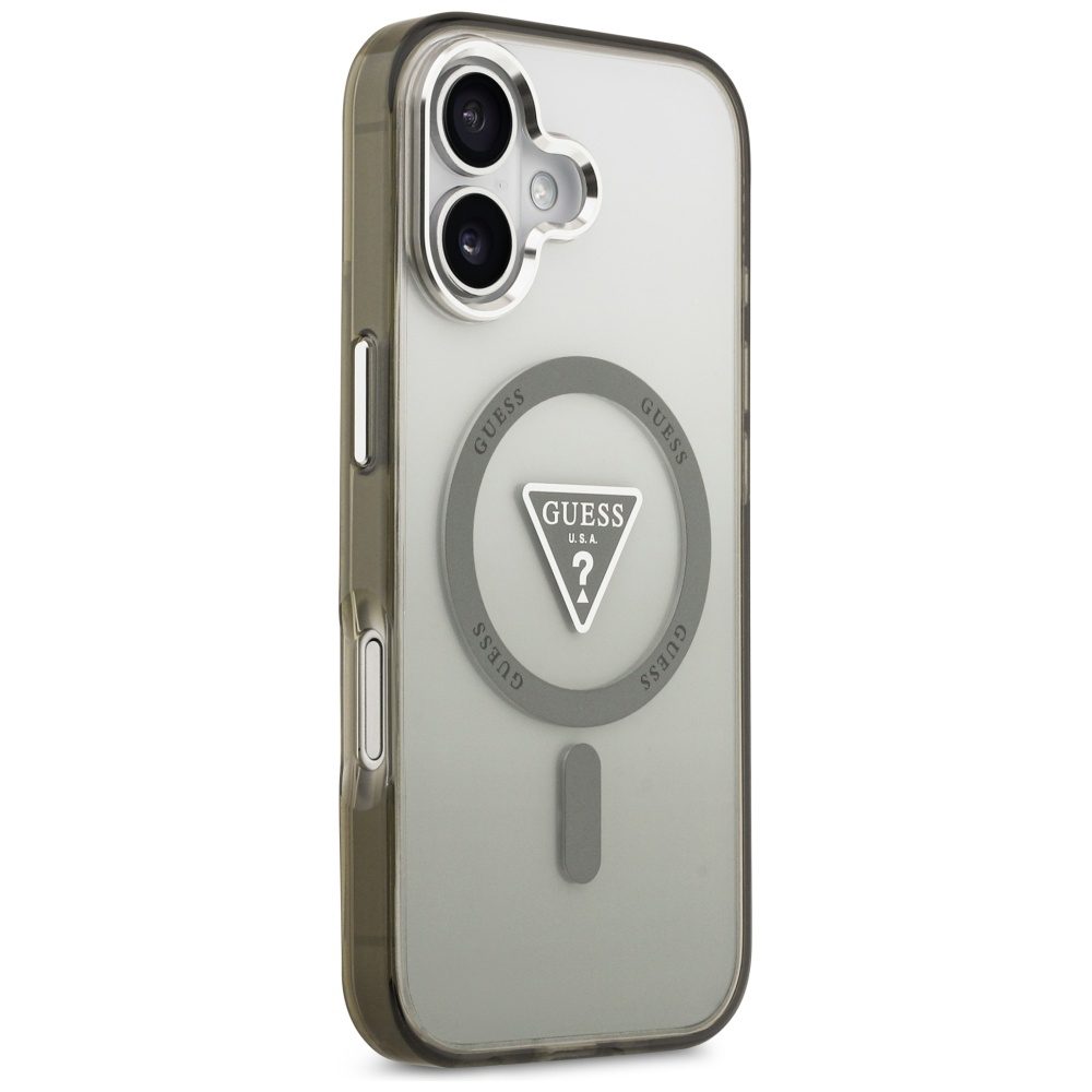 Guess IML Gradient Triangle Logo MagSafe case for iPhone 17 - oliveeng