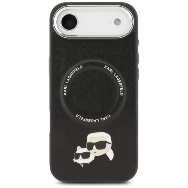 201910_3 Karl Lagerfeld Karl & Choupette Pins MagSafe Case for iPhone Air - Blackeng
