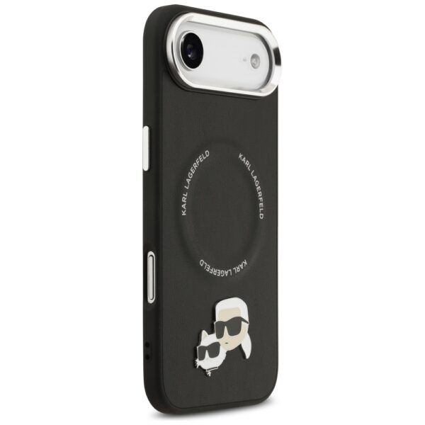 201910_4 Karl Lagerfeld Karl & Choupette Pins MagSafe Case for iPhone Air - Blackeng