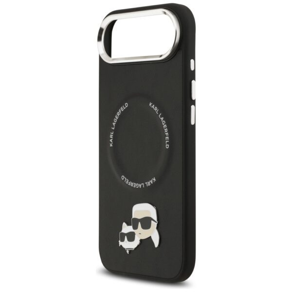 201910_6 Karl Lagerfeld Karl & Choupette Pins MagSafe Case for iPhone Air - Blackeng
