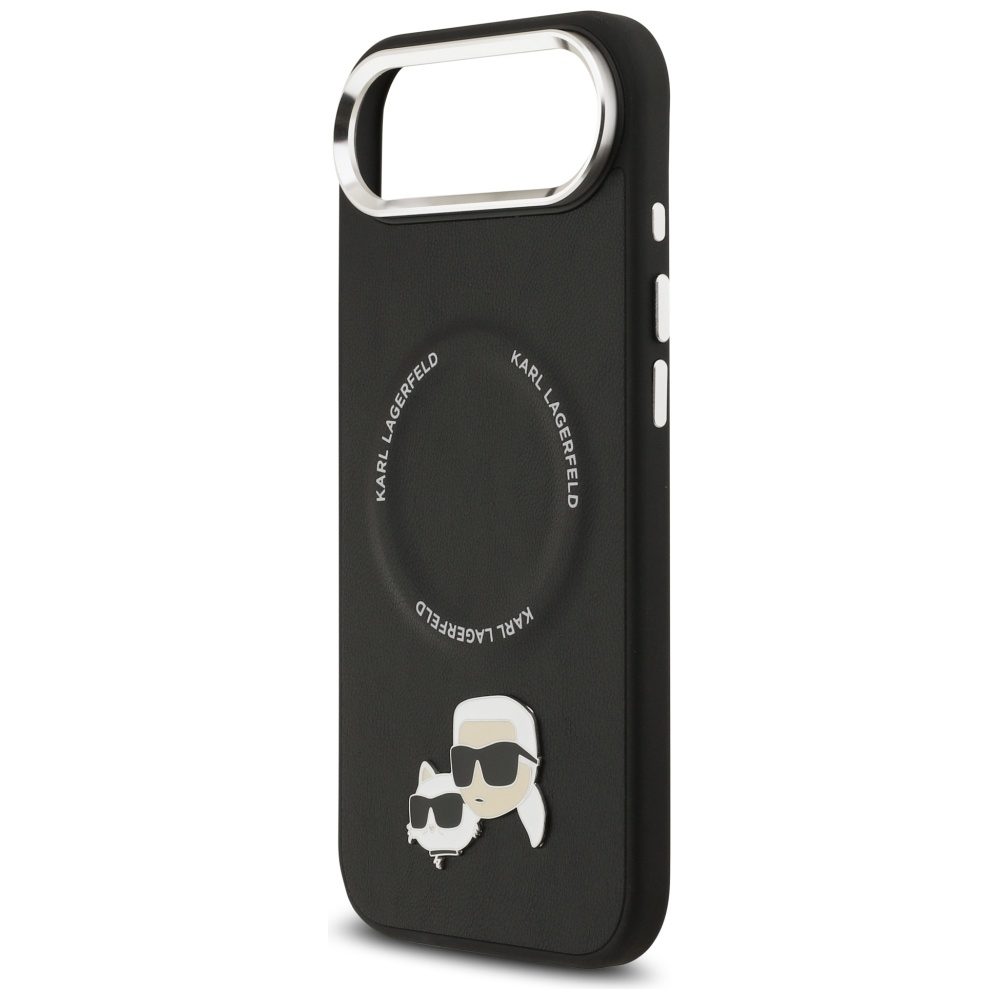 201910_6 Karl Lagerfeld Karl & Choupette Pins MagSafe Case for iPhone Air - Blackeng