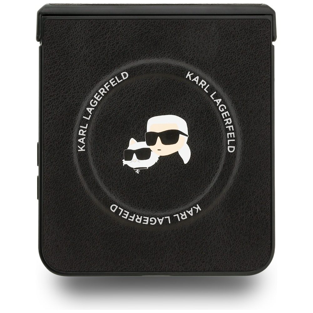 Karl Lagerfeld Karl&Choupette Pins MagSafe Case for Samsung Galaxy Z Flip 7 - Blackeng