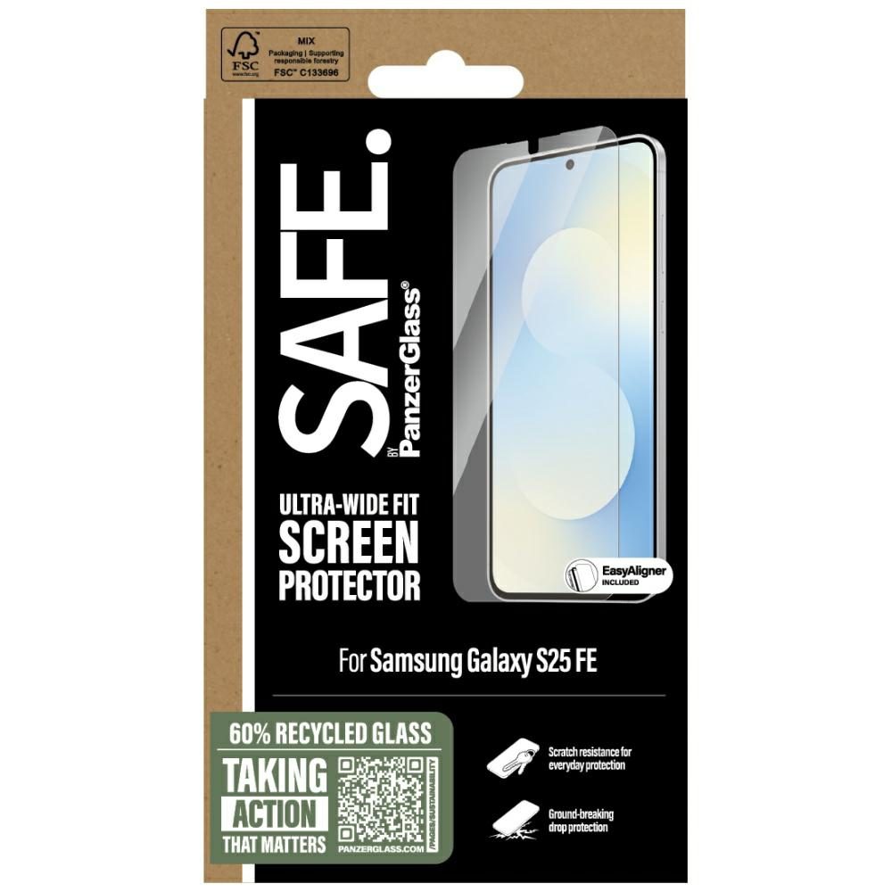 201916_4 SAFE by PanzerGlass Ultra-Wide Fit Tempered Glass for Samsung Galaxy S25 FE - Transparenteng