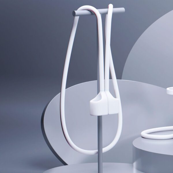 202296_4 3mk Silicone AirPods Case for AirPods Pro 3 - Whiteeng