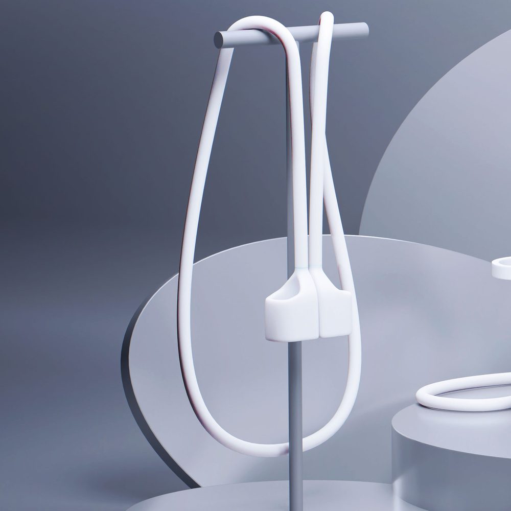 202296_4 3mk Silicone AirPods Case for AirPods Pro 3 - Whiteeng