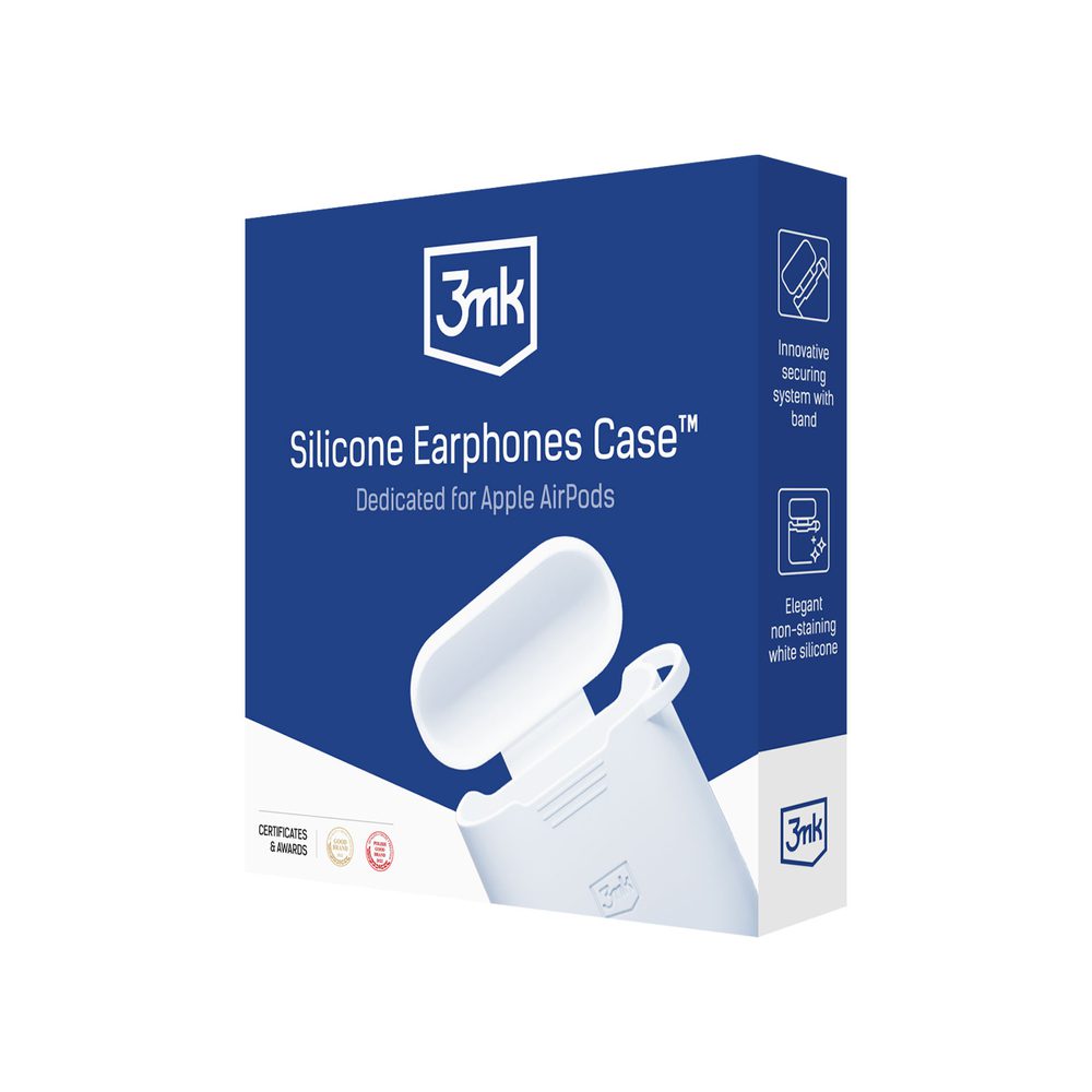 202296_6 3mk Silicone AirPods Case for AirPods Pro 3 - Whiteeng