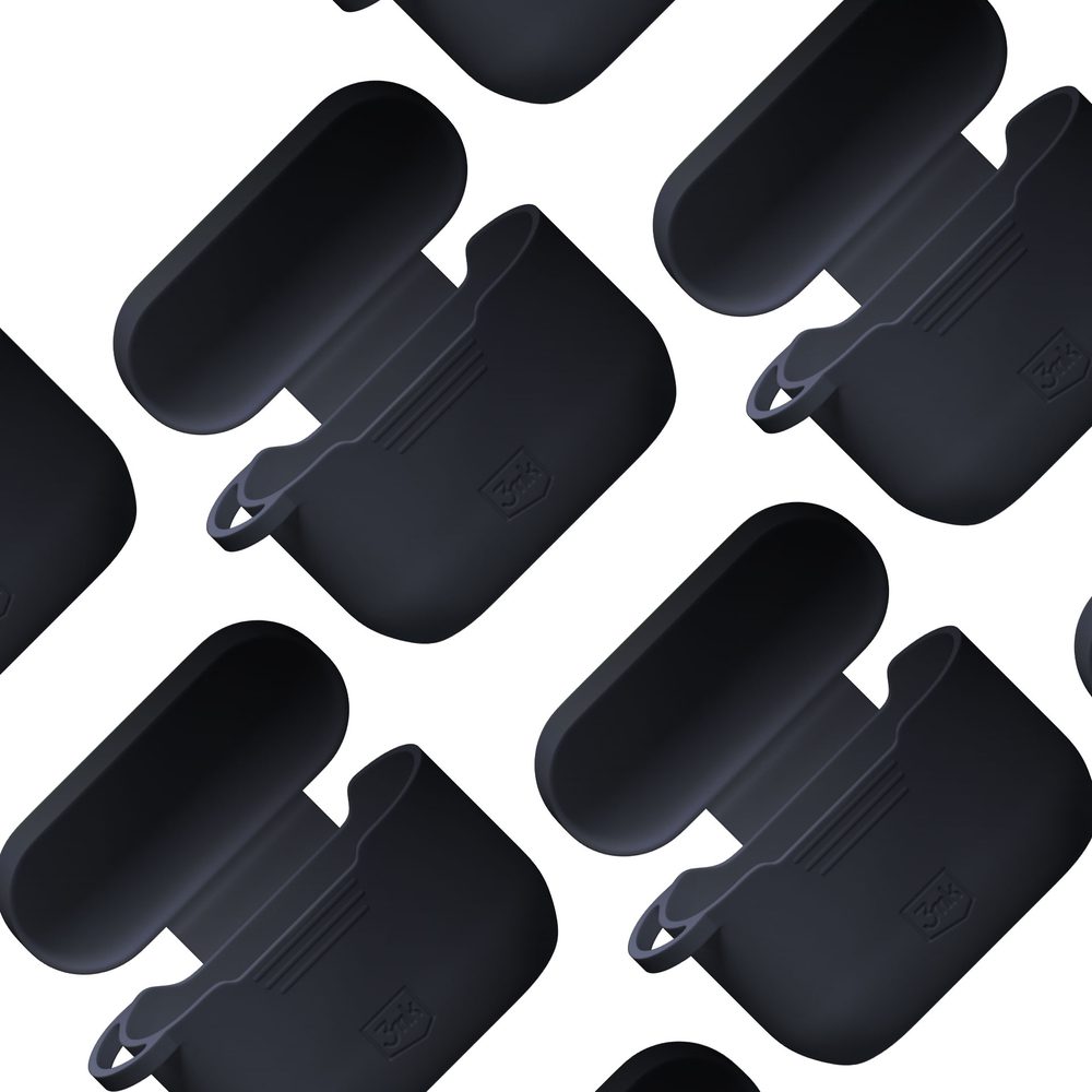 3mk Silicone AirPods Case for AirPods Pro 3 - Blackeng