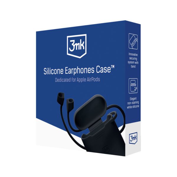 3mk Silicone AirPods Case for AirPods Pro 3 - Blackeng