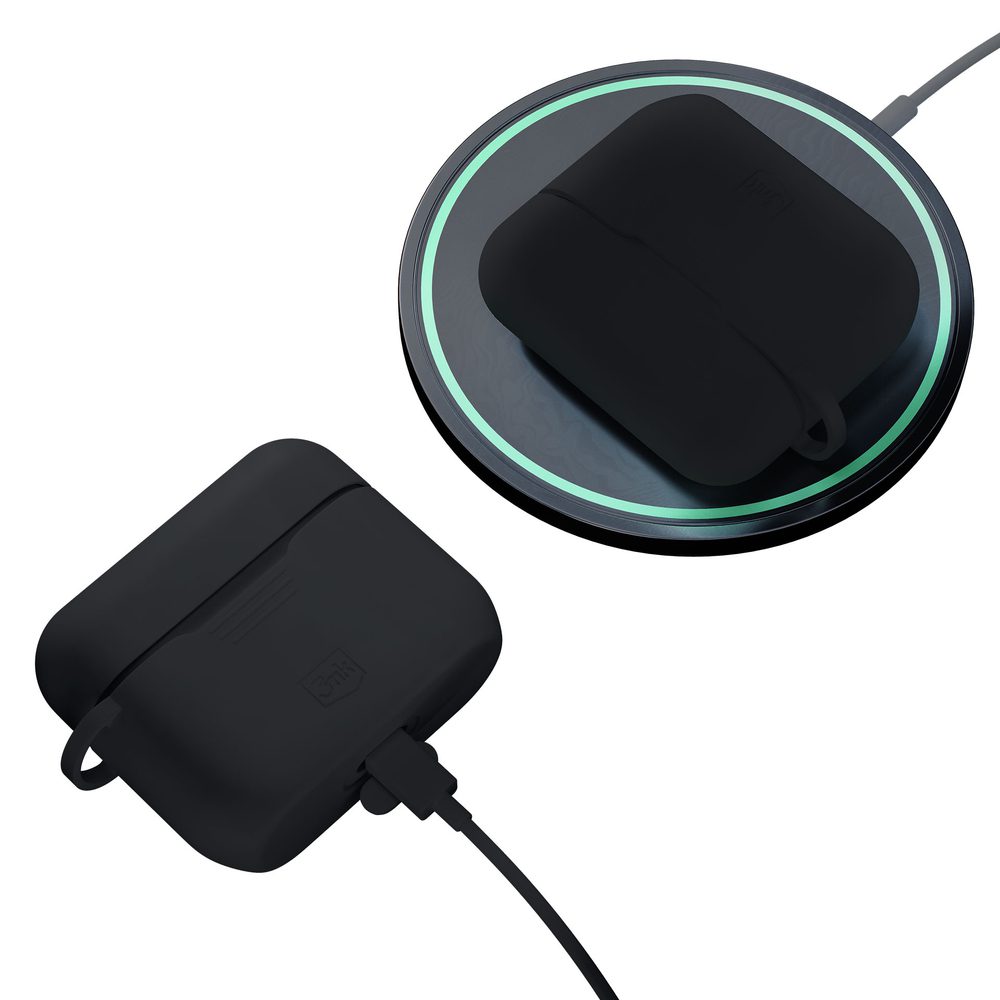 3mk Silicone AirPods Case for AirPods Pro 3 - Blackeng