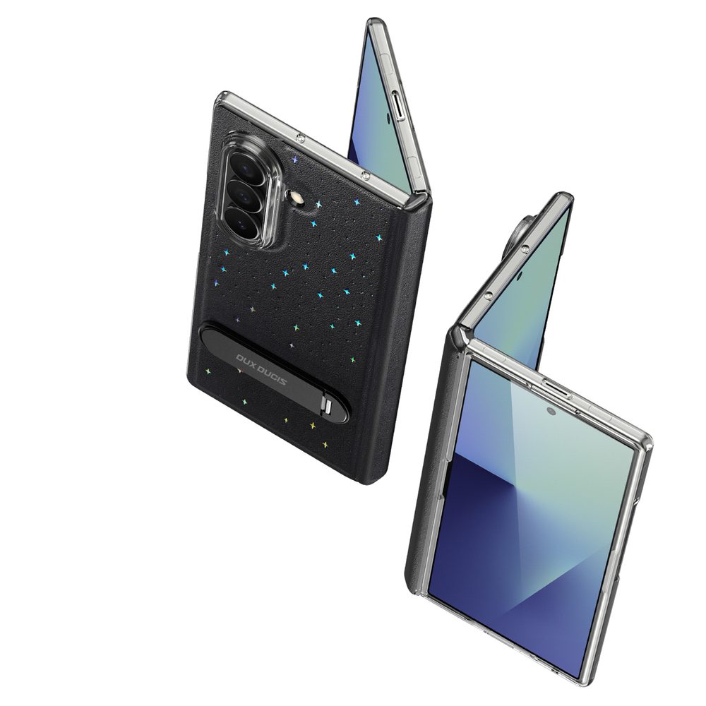 Dux Ducis Stex Case for Samsung Galaxy Z Fold 7 with 360° Stand - Blackeng