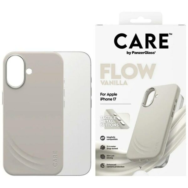 CARE by PanzerGlass FLOW MagSafe Case for iPhone 17 - Beigeeng