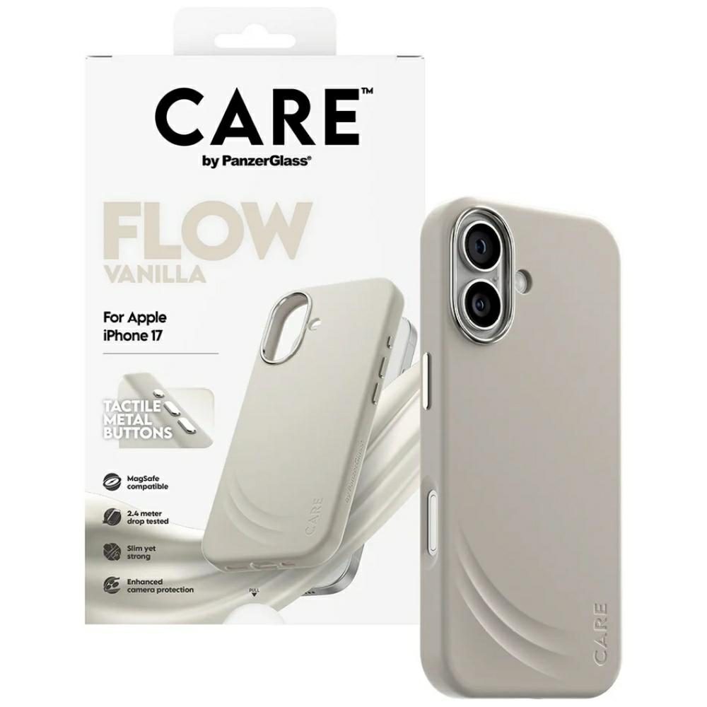 CARE by PanzerGlass FLOW MagSafe Case for iPhone 17 - Beigeeng