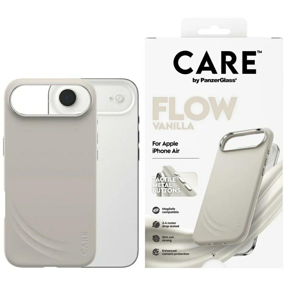 CARE by PanzerGlass FLOW MagSafe Case for iPhone Air - Beigeeng