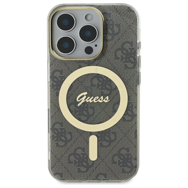 203556_2 Guess IML 4G MagSafe Case for iPhone 16 Pro Max - Browneng
