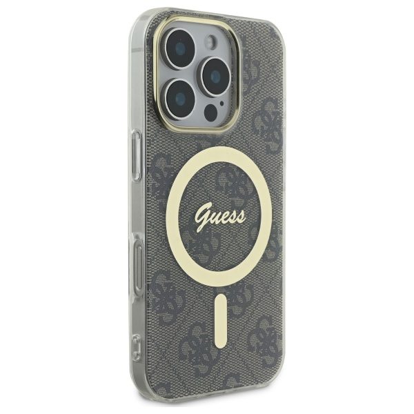 203556_3 Guess IML 4G MagSafe Case for iPhone 16 Pro Max - Browneng
