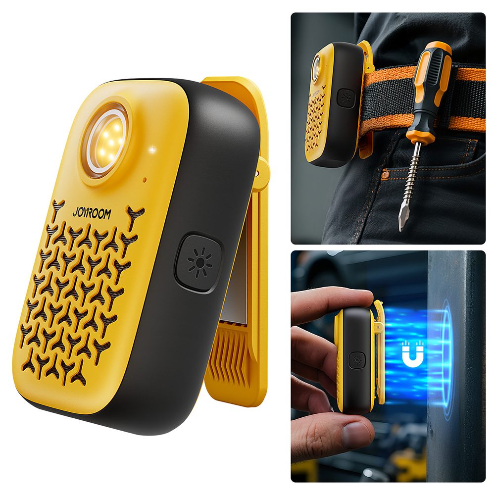 Joyroom Maya JR-MS03 portable Bluetooth speaker with built-in flashlight, resistant - yelloweng
