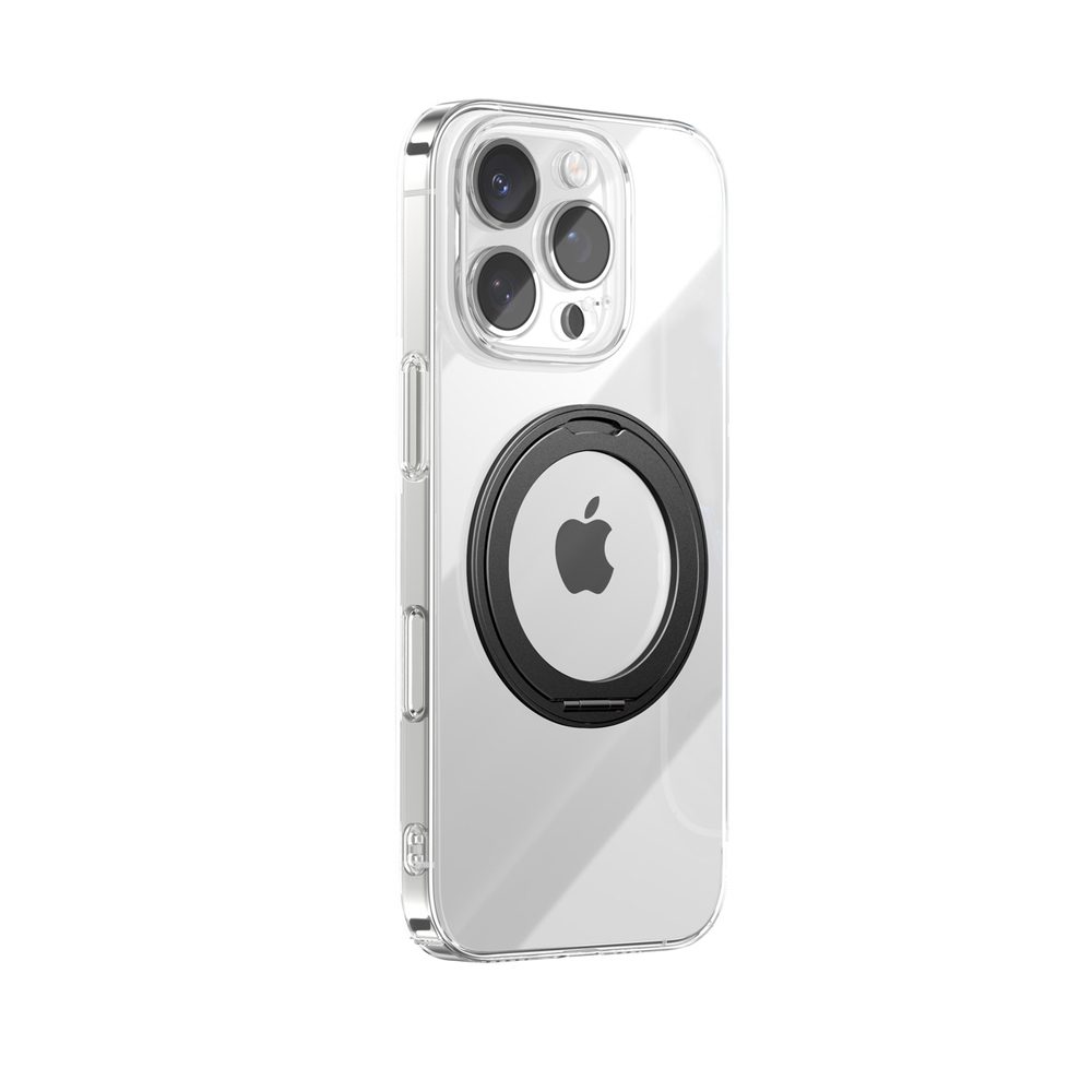 203562_1 Joyroom JR-16JL6 iPhone 16 Pro Max Ultra-Thin MagSafe Compatible Case with 360° Ring Stand - Blackeng