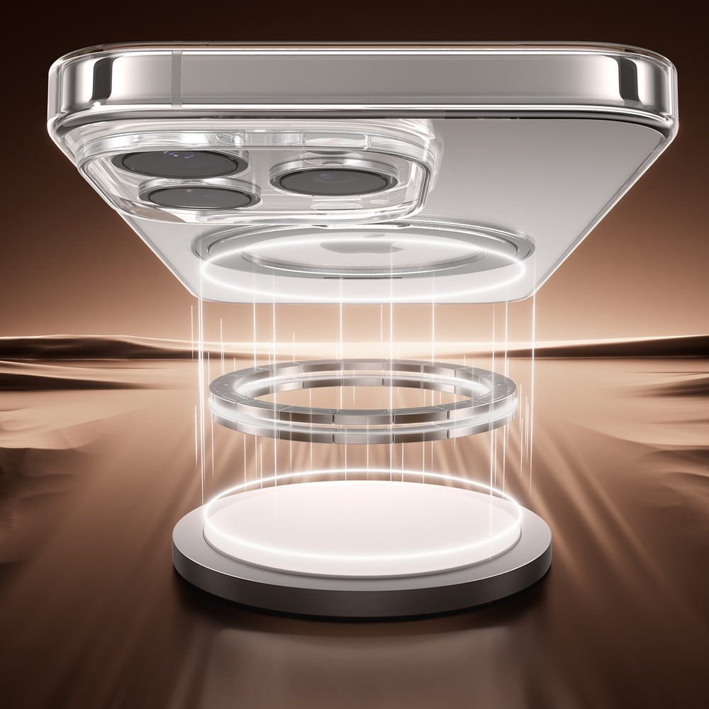 Joyroom JR-16JL6 iPhone 16 Pro Ultra-Thin MagSafe Compatible Case with 360° Ring Stand - Goldeng