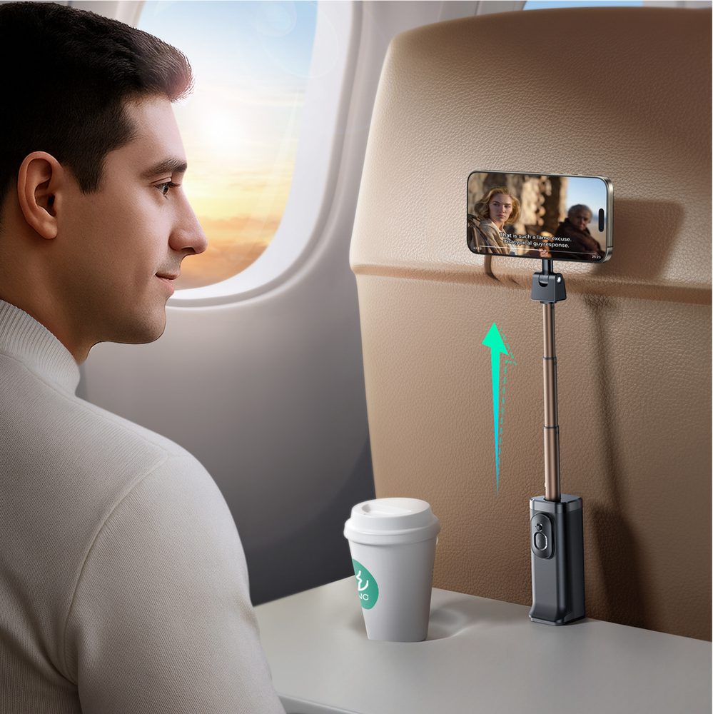 203564_2 Joyroom JR-ZS509 MagSafe Compatible Selfie Stick with Bluetooth - Blackeng