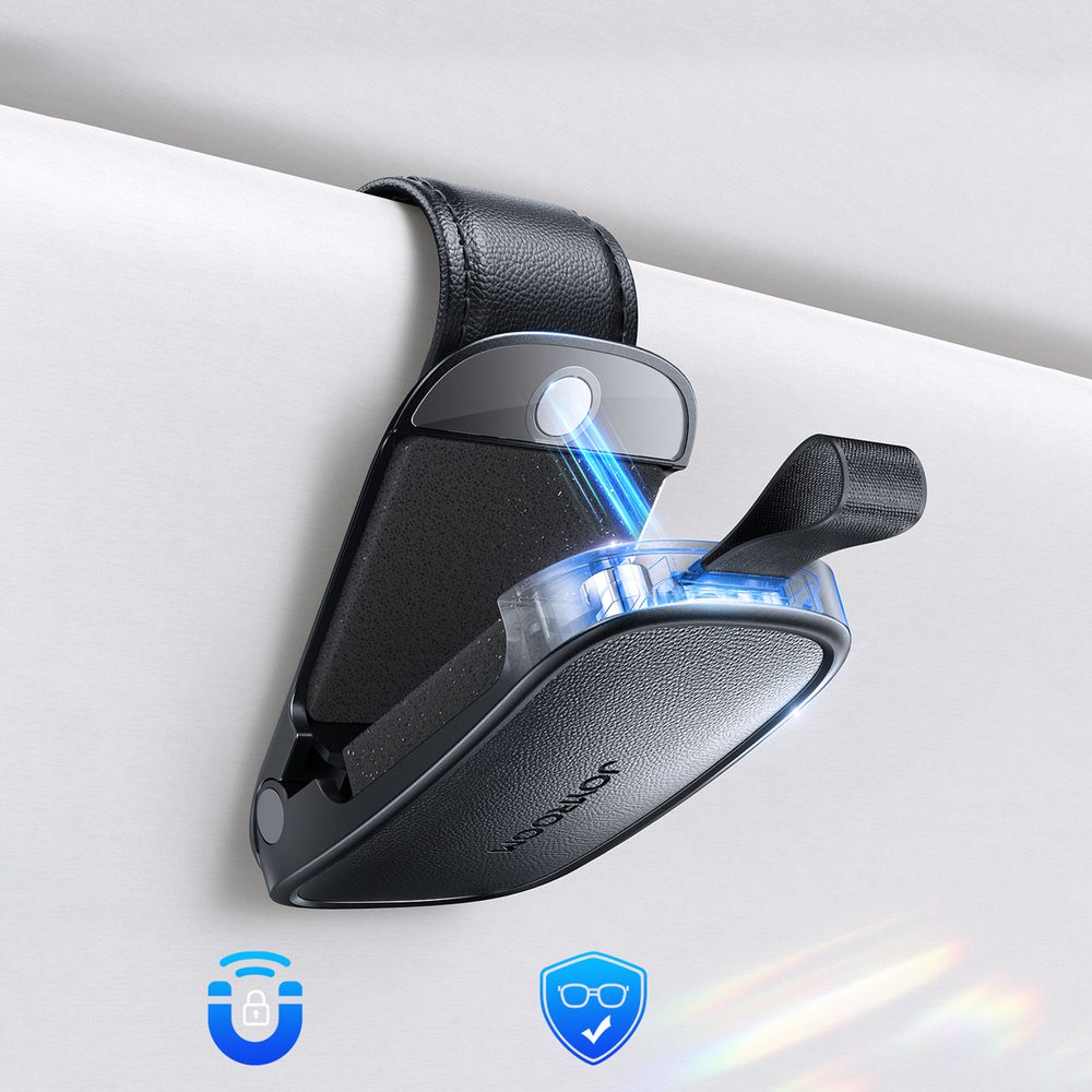 203565_3 Joyroom JR-ZS511 Sun Visor Holder with Magnetic Clip - Blackeng