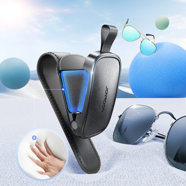 203565_6 Joyroom JR-ZS511 Sun Visor Holder with Magnetic Clip - Blackeng