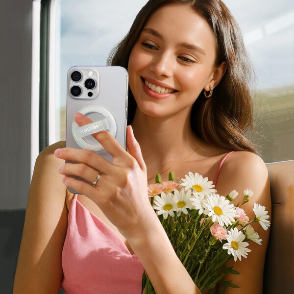 203567_7 Joyroom JR-ZS500 Magnetic Ring Compatible with MagSafe Holder - Whiteeng