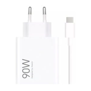 Xiaomi HyperCharge Combo 90W 6.1A USB-A Wall Charger with USB-C Cable - Whiteeng