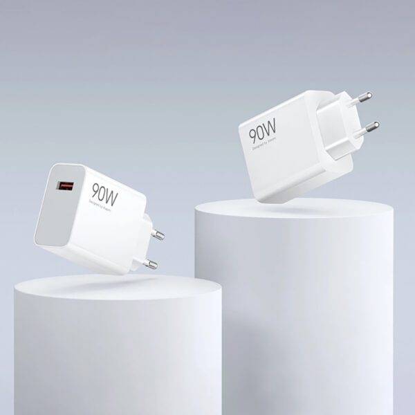 203588_2 Xiaomi HyperCharge Combo 90W 6.1A USB-A Wall Charger with USB-C Cable - Whiteeng