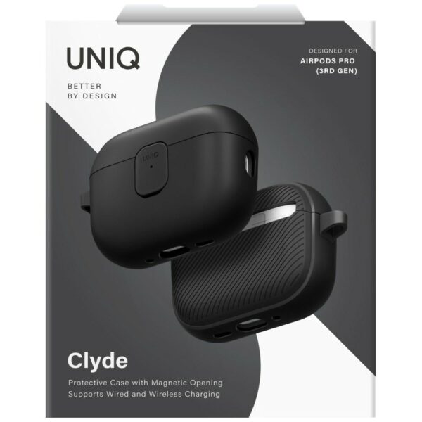 Uniq Clyde Case for AirPods Pro 3 - Black and Grayeng
