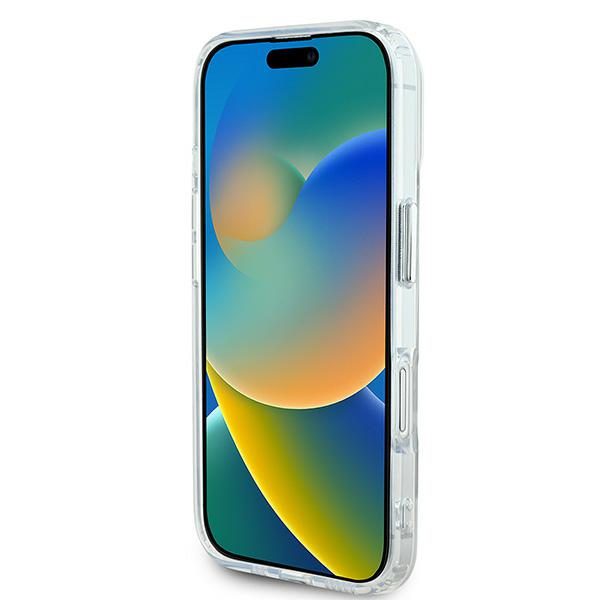 203687_5 Karl Lagerfeld IML Metal Karl&Choupette Head MagSafe Case for iPhone 16 - Whiteeng