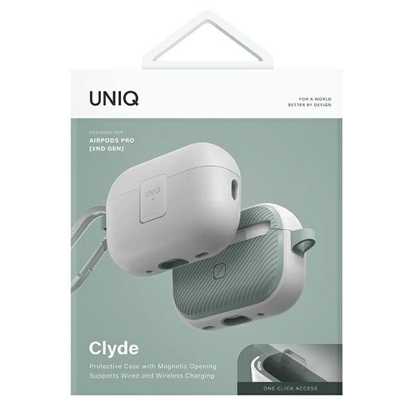 Uniq Clyde Lock Case AirPods Pro 2 - White and Greeneng