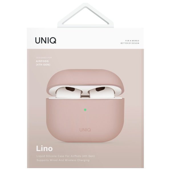 203711_6 Uniq Lino Silicone AirPods 4 Case - Pinkeng