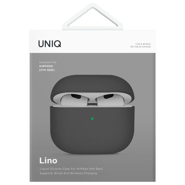 203712_6 Uniq Lino Silicone AirPods 4 Case - Grayeng