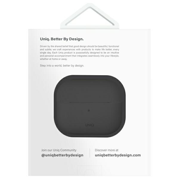 203712_7 Uniq Lino Silicone AirPods 4 Case - Grayeng